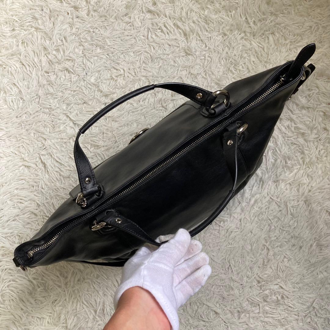 未使用級 coach コーチ 2way 黒 ブラック トートバッグ キャンベル