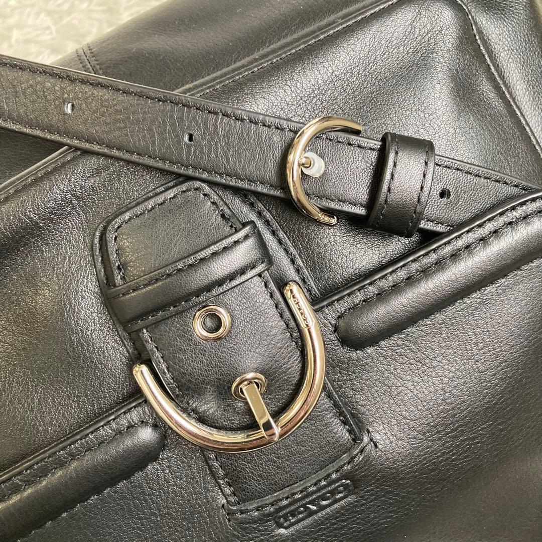未使用級 coach コーチ 2way 黒 ブラック トートバッグ キャンベル