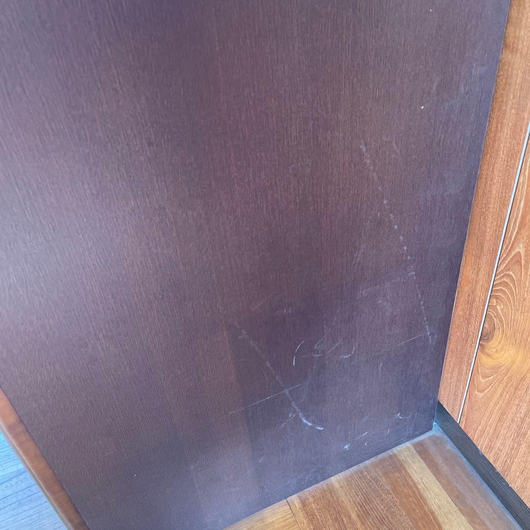 YAMAHA ヤマハの家具　ビンテージ家具　ダークブラウン木製クローゼット 2扉