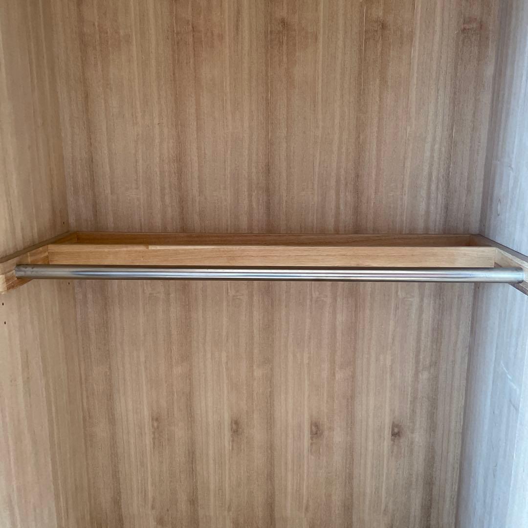 YAMAHA ヤマハの家具　ビンテージ家具　ダークブラウン木製クローゼット 2扉