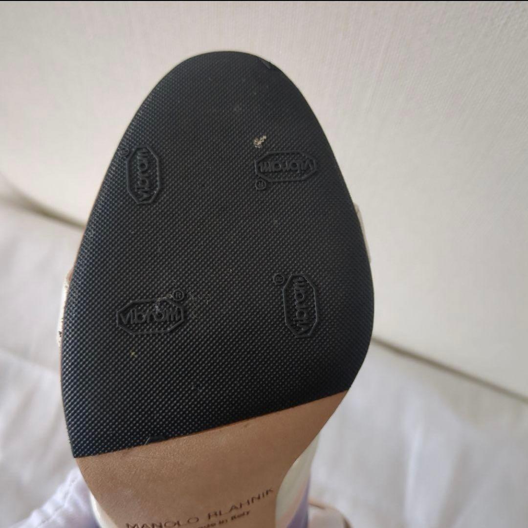 MANOLO BLAHNIK 38 ハイヒール サンダル　マノロブラニク