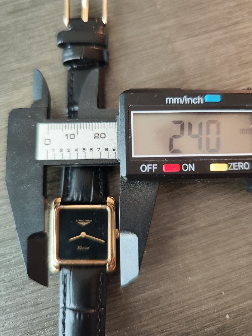 手巻き 稼働品 ロンジン レディース腕時計 黒色文字盤