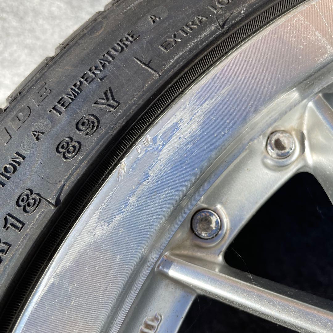 アルミ　ホイール 18×7.5JJ ET42 5H PCD114.3 バリ溝