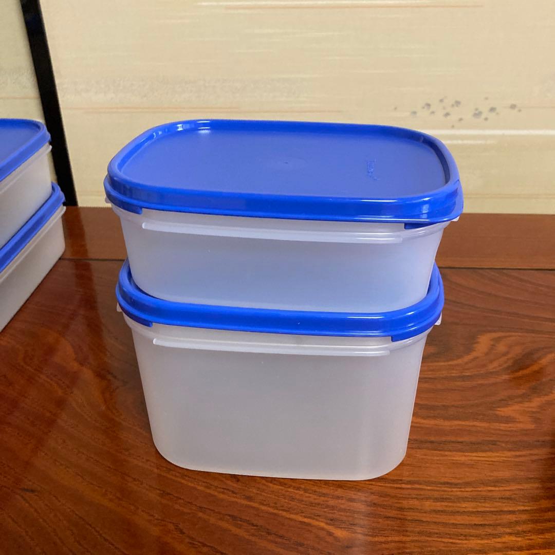 タッパウェアブルートライアルセット、MMだ円28センチ他全部で15点新品未使用品