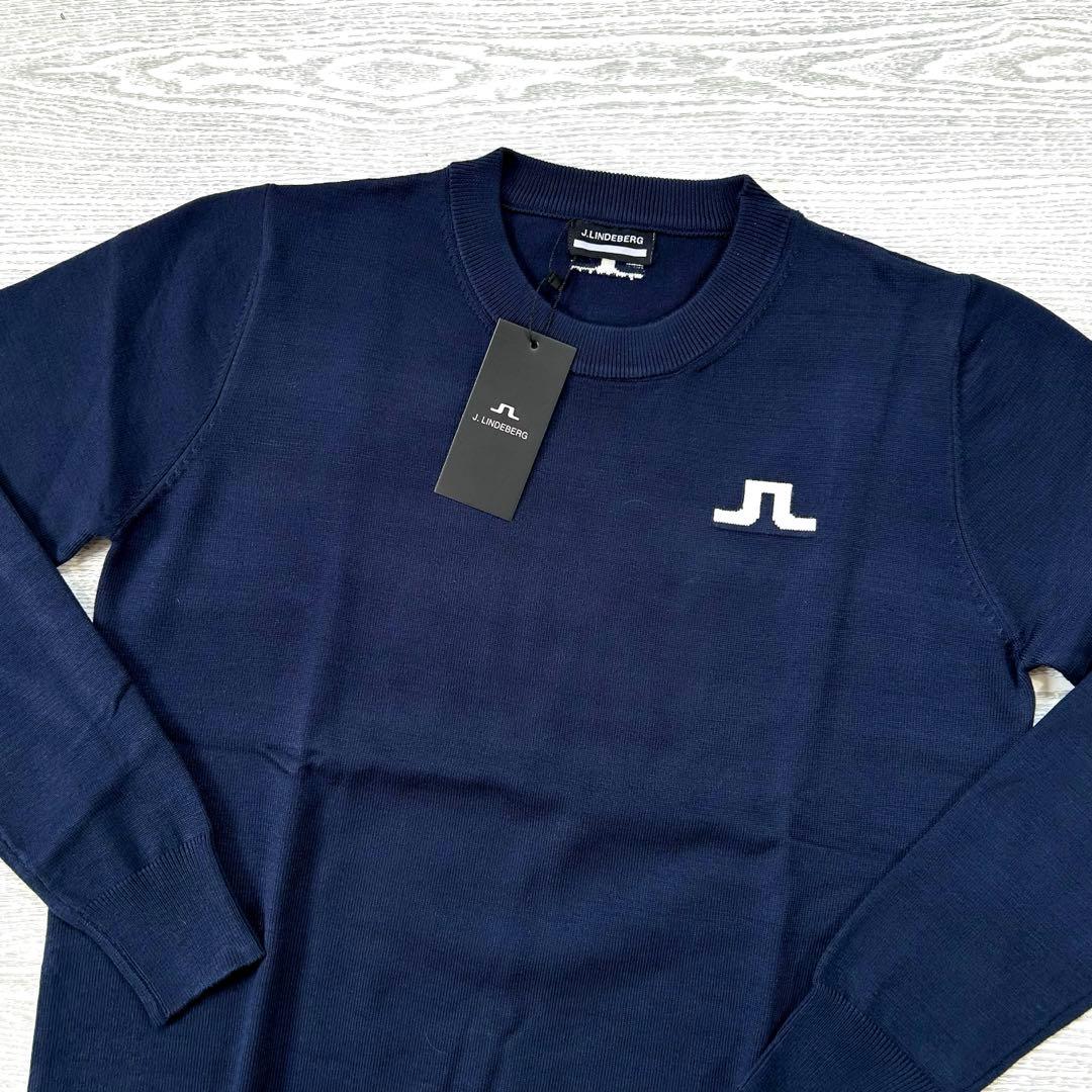 J.LINDEBERG ジェイリンドバーグ クルーネックセーター サイズL