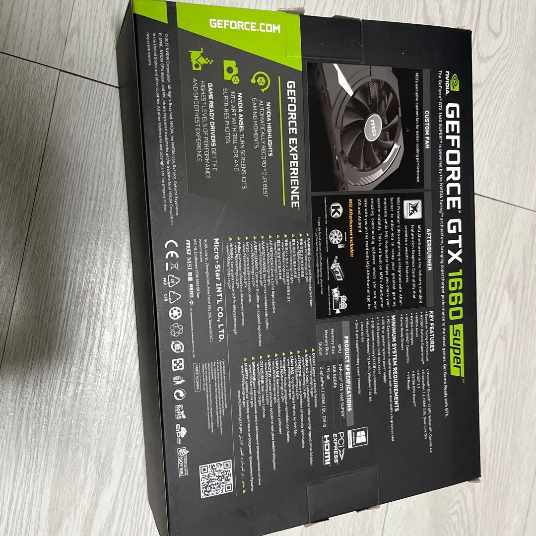 グラフィックボード・グラボ・ビデオカード MSI AERO ITX GeForce GTX 1660 Super OC