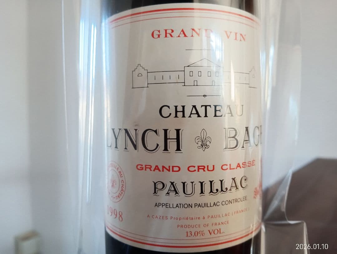 1998 シャトー・ランシュ・バージュ　ポイヤック村　スーパーセカンド@