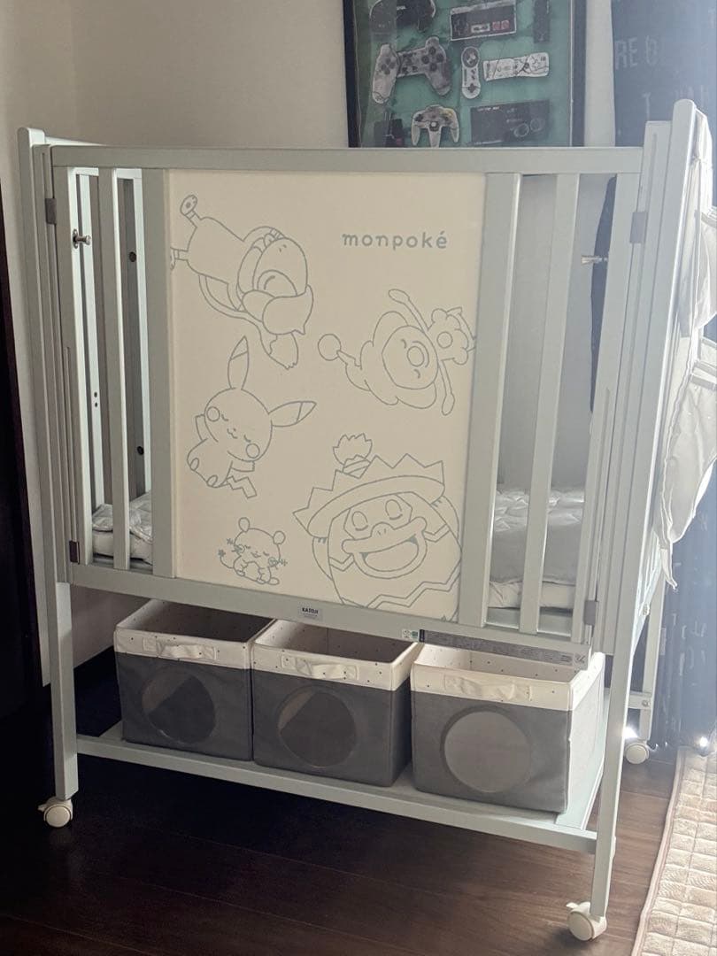 manpoko ポケモンデザイン ベビーベッド