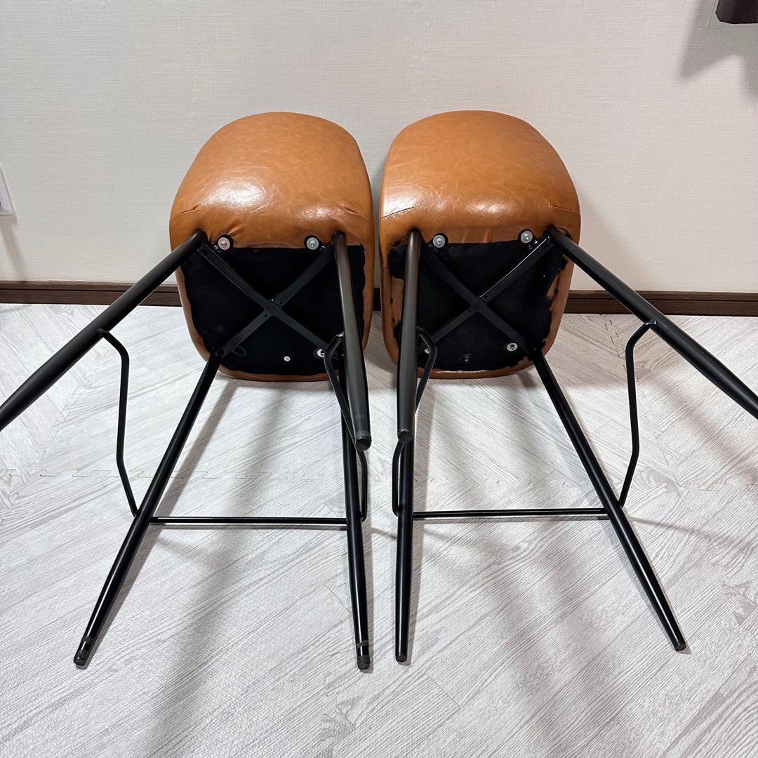【引取り】 【福岡】 エア リゾーム バーチェア キャメル 2脚セット 在籍あり