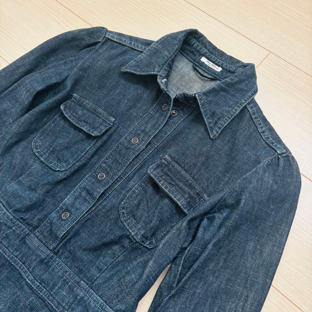 miumiu ミュウミュウ デニムワンピース 長袖