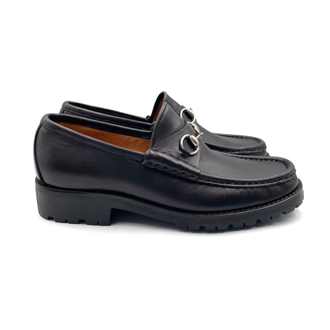 《未使用品》グッチ ホースビット ビットモカシン レザー 6 1/2 6105