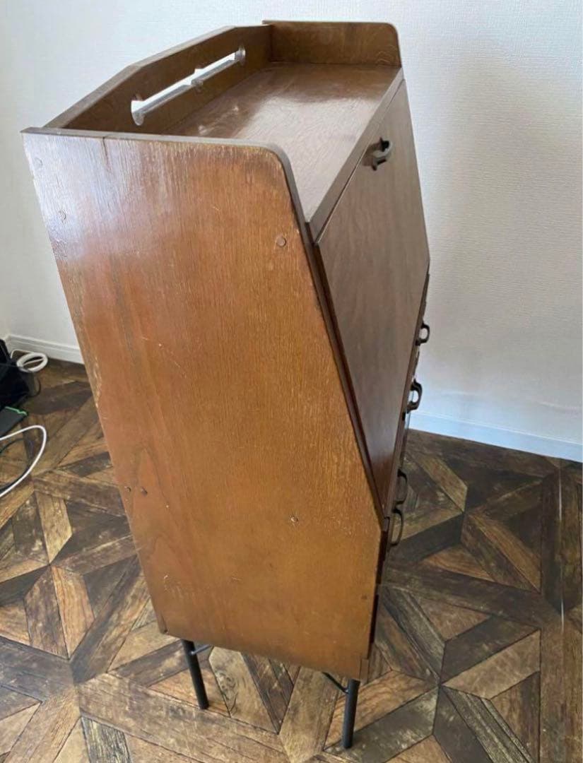 【ネモ】古道具　ライティングビューロー　文机　チェスト