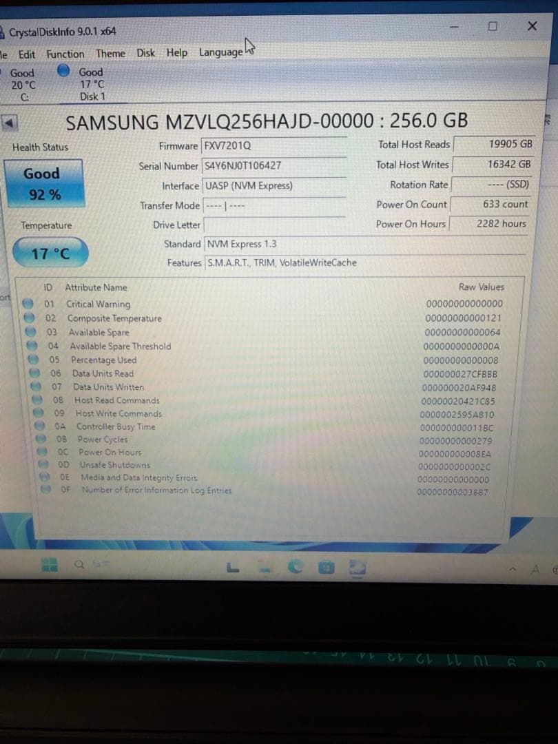 Samsung PM991NVMe256GBSSD 10個セット