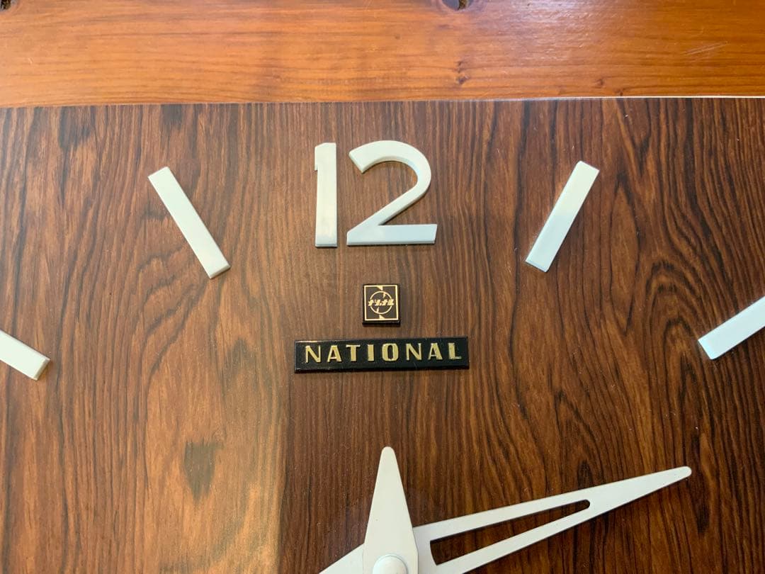 ナショナル　壁時計　掛け時計　クロック　アンティーク　昭和レトロ　インテリア