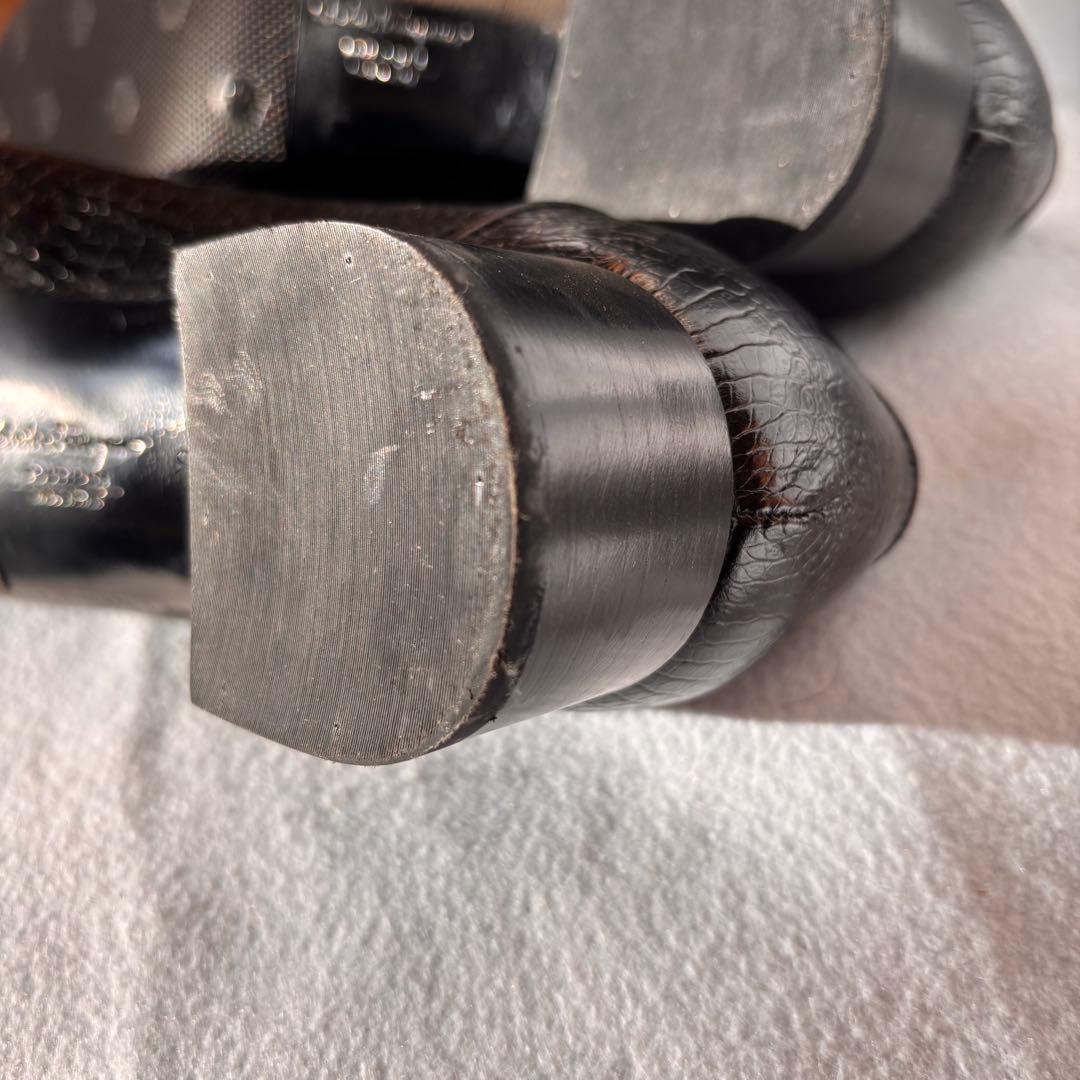 フェラガモ　ローファー　9c PLACE 黒クロコ