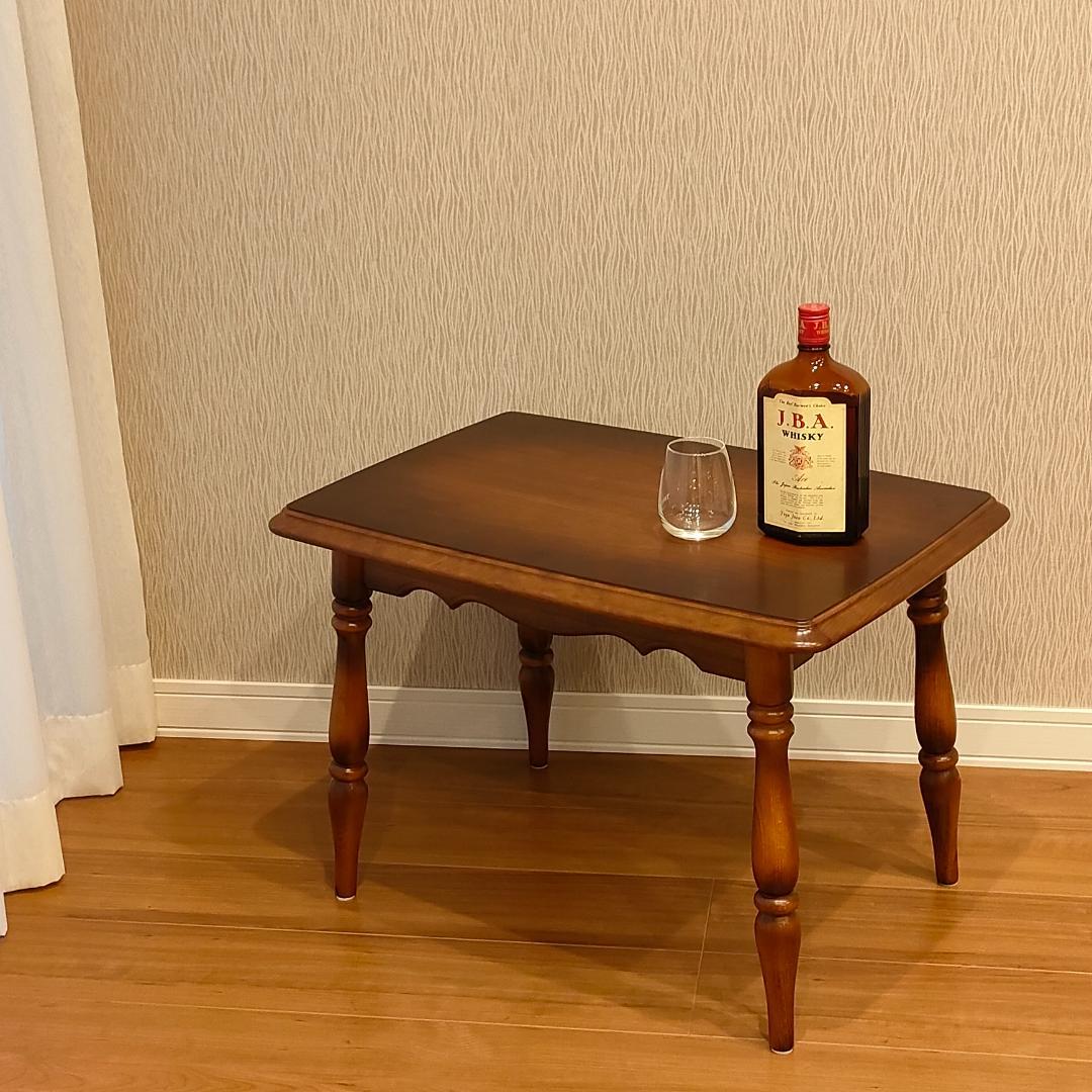 カリモク　サイドテーブル　コーヒーテーブル　天然木