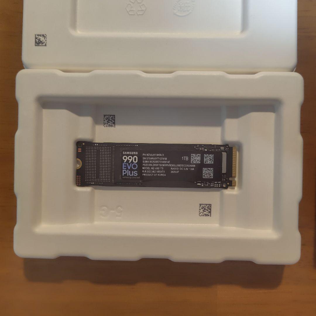 サムスン NVMe M.2 SSD 990 EVO Plus 1TB