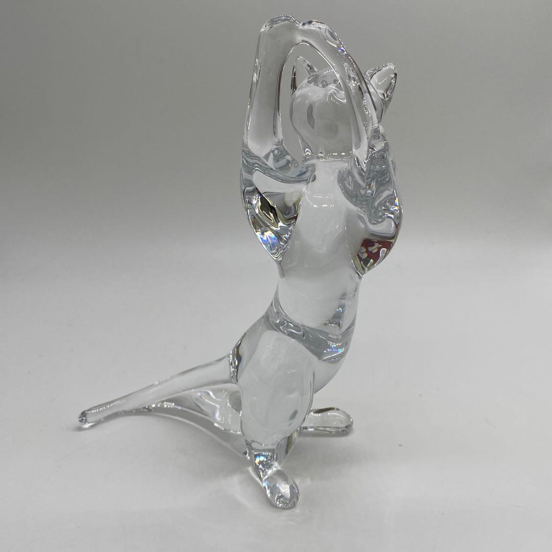 バカラ クリスタル　 フィギュリン 　猫　　　no.123