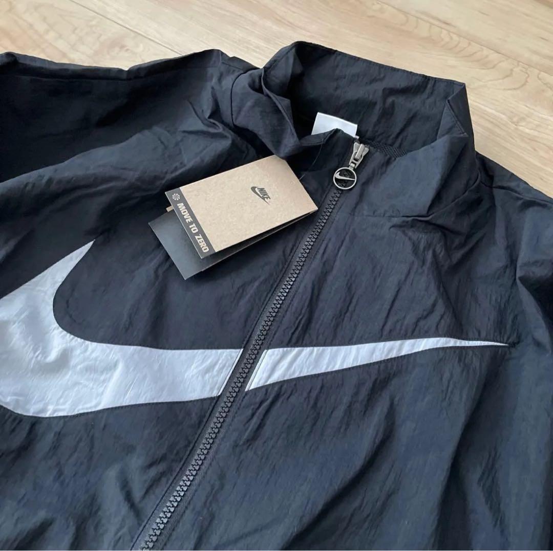 新品　ナイキ　レディース　ウィンドブレーカー　上下セットアップ　ブラック　黒　L