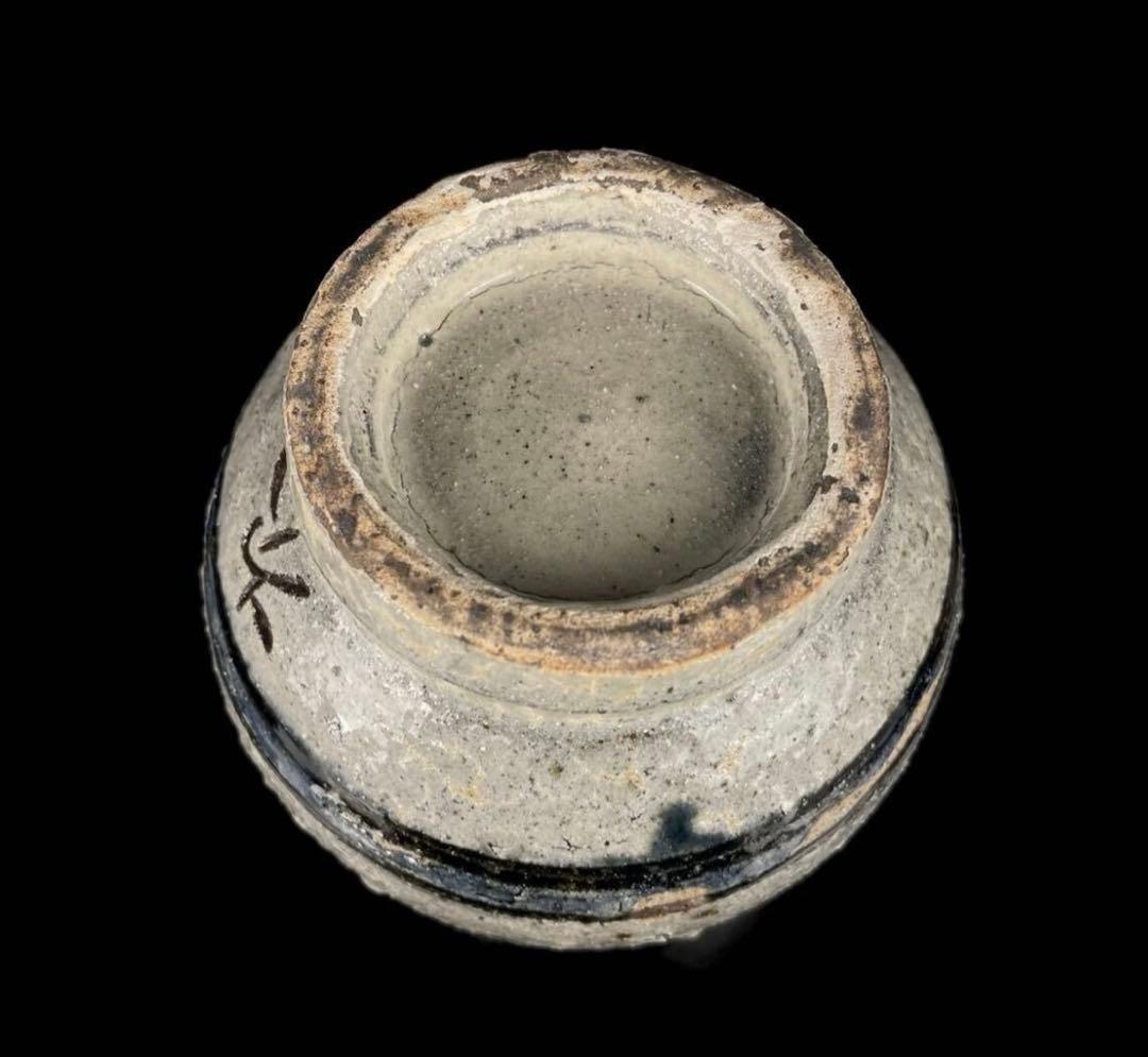 【美品】「凜」人間国宝 金城次郎 壺屋焼 魚文 徳利 酒器 やちむん 琉球