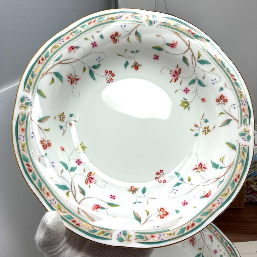 ノリタケ　花更紗　スープ皿・ケーキ皿・中皿・大皿　各2枚　合計8枚SET