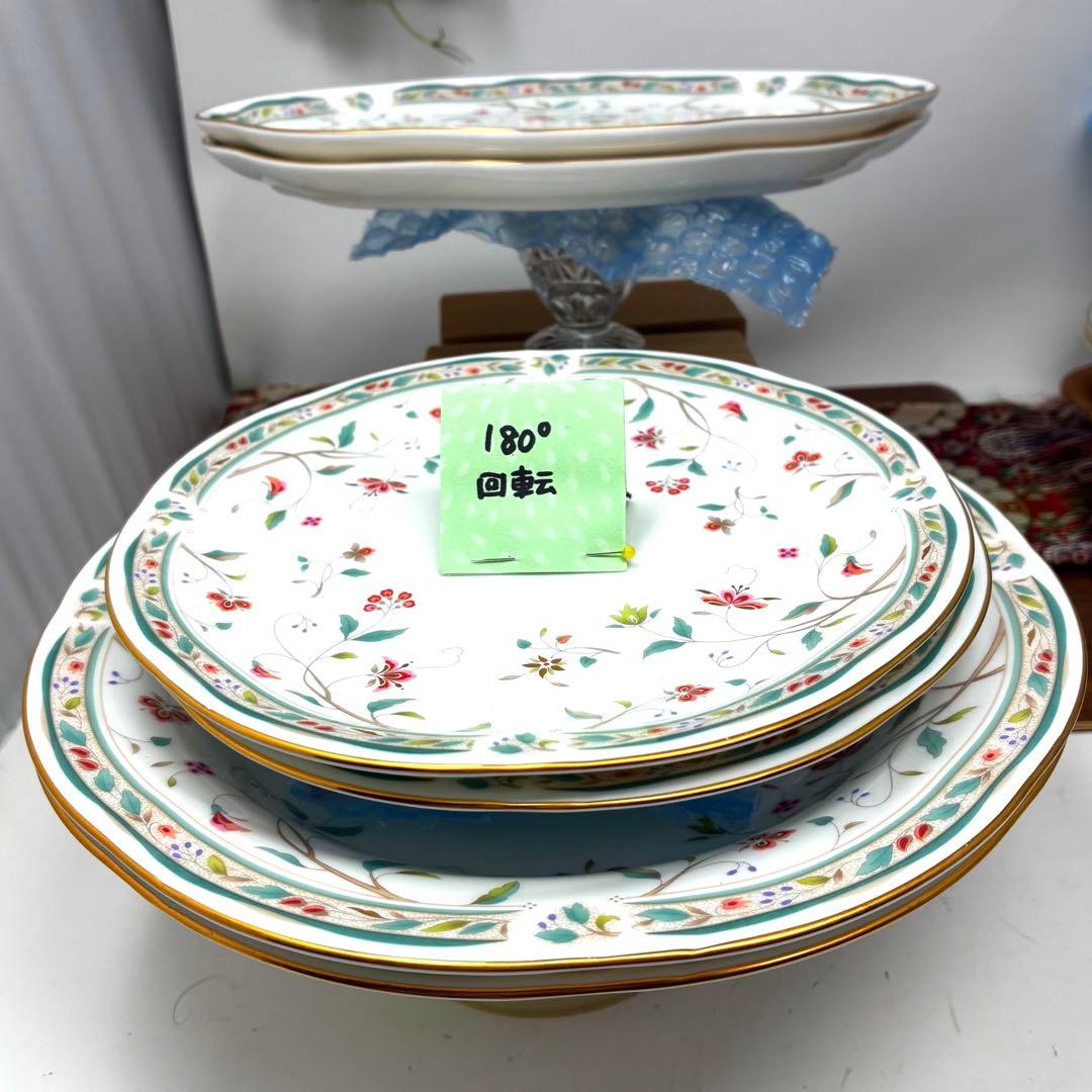 ノリタケ　花更紗　スープ皿・ケーキ皿・中皿・大皿　各2枚　合計8枚SET