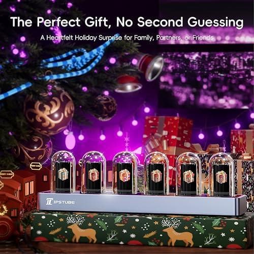 Nixie tube clock,ニキシー管クロック、デジタル写真アップロードp