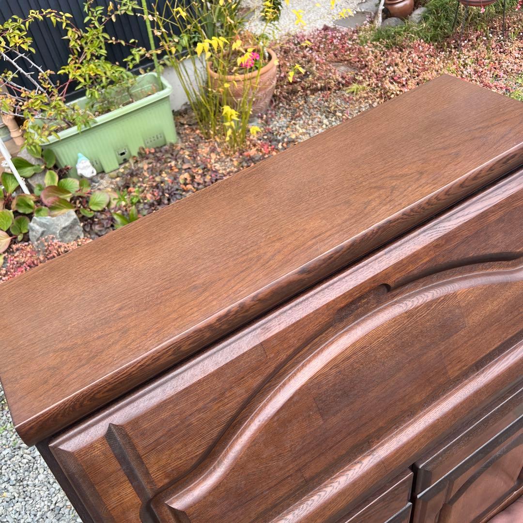 ライティングデスク ライティングビューロー レトロ 天然木 vintage