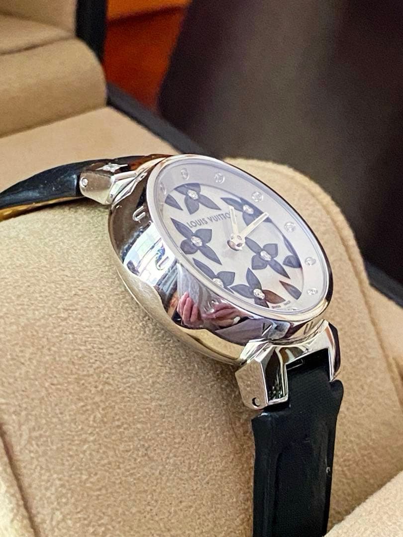 LOUIS VUITTON タンブール ラブリーダイヤモンドレディース 腕時計