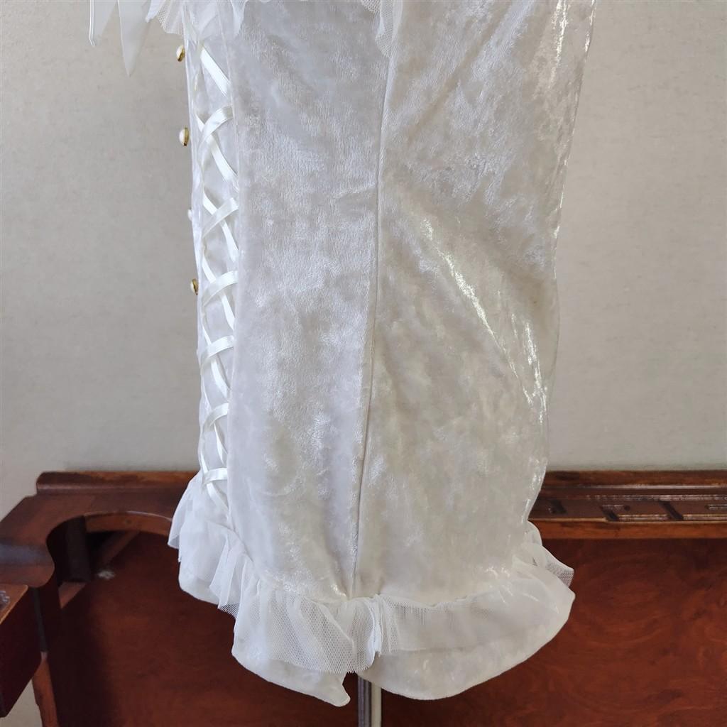 TRALALA　ビッグリボン　姫ギャル　編み上げ　ベロア　キャミソール