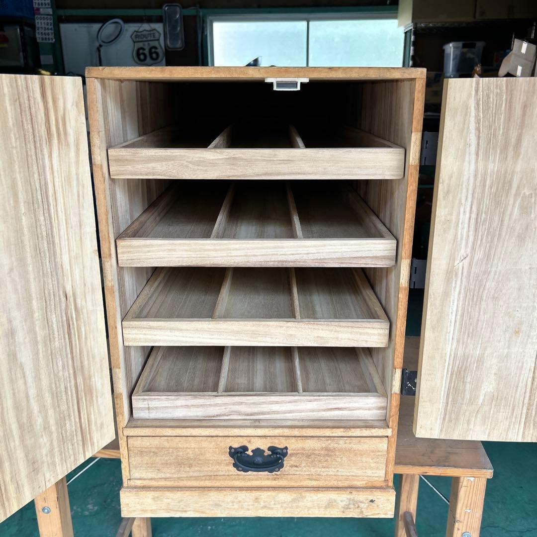 総桐掛軸箪笥 掛け軸収納 桐箪笥　 和家具　着物 使用書 b57