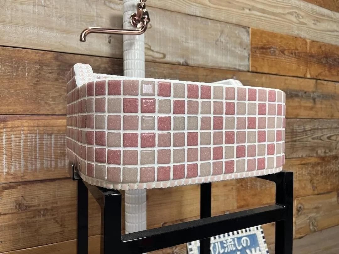 作善堂タイルシンク流し台　美濃焼タイルシンク　タイル流し　ＸＳサイズ　5034