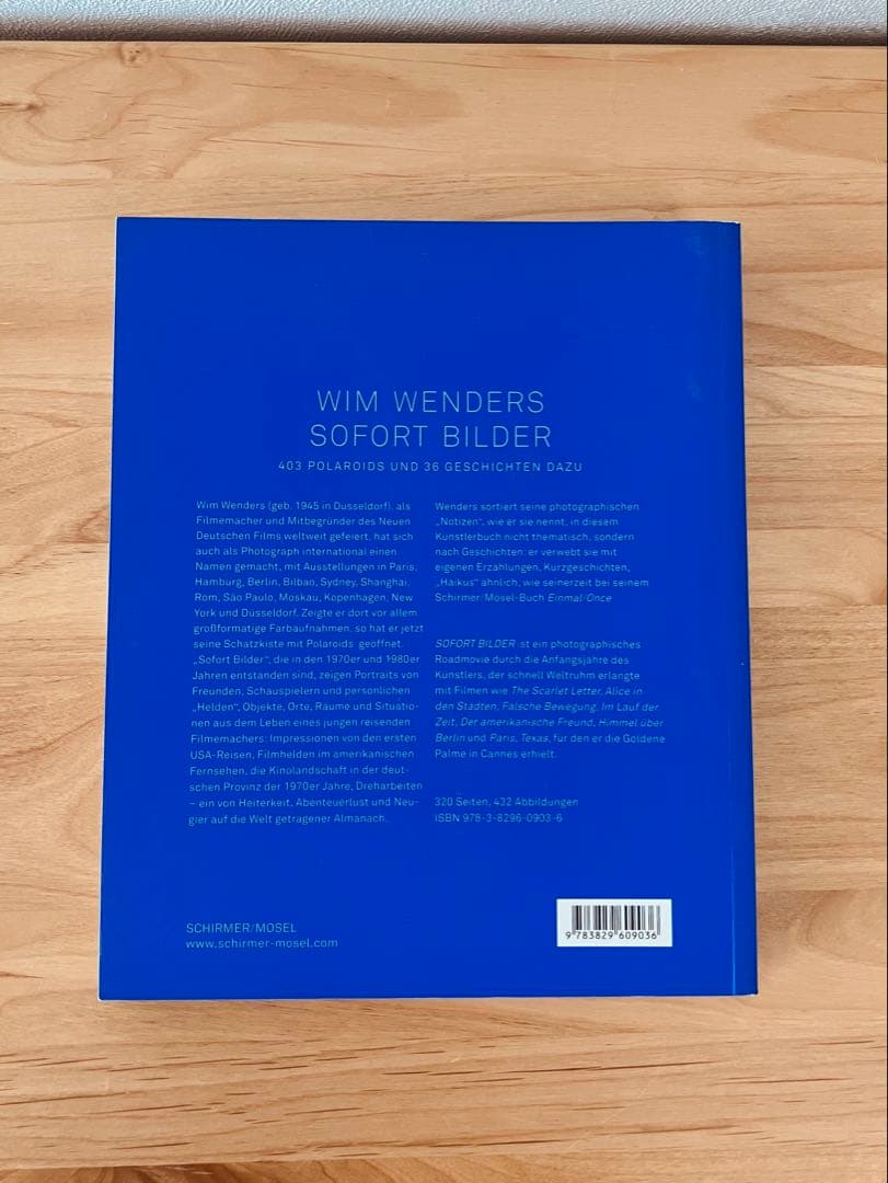 【最終値下】写真集　Wim Wenders SOFORT BILDER