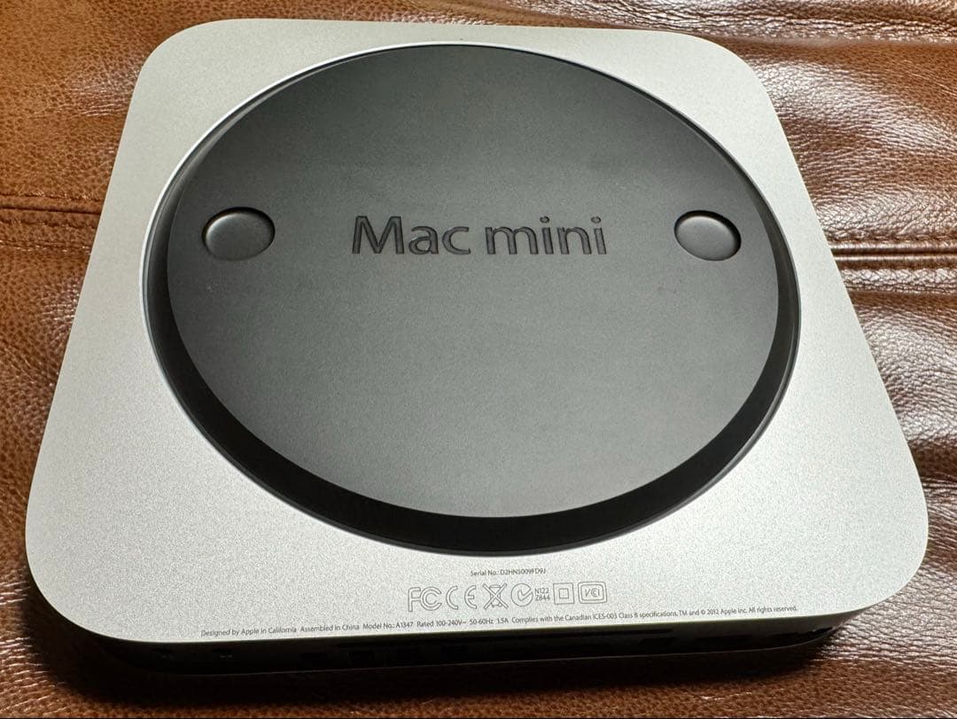 Macデスクトップ MacMini Late2012 CPUi7-2.6GHZ SSD256GB