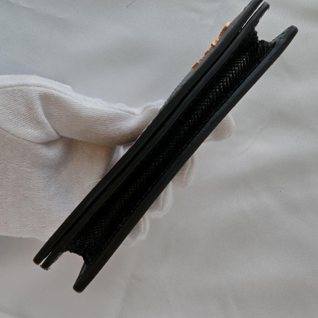 未使用級　PRADA　サフィアーノ　三角ロゴ　名刺入れ　カードケース