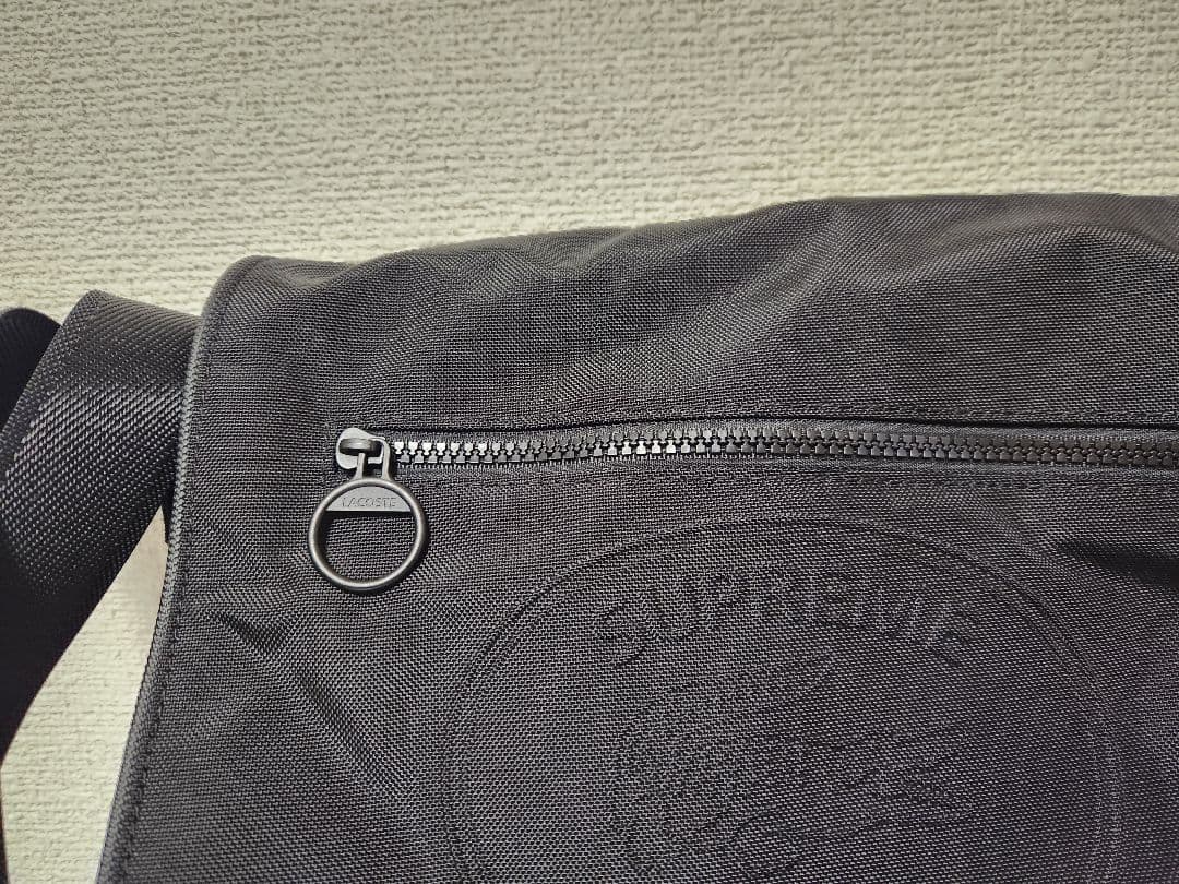 Supreme　LACOSTE　ショルダーバッグ　ブラック