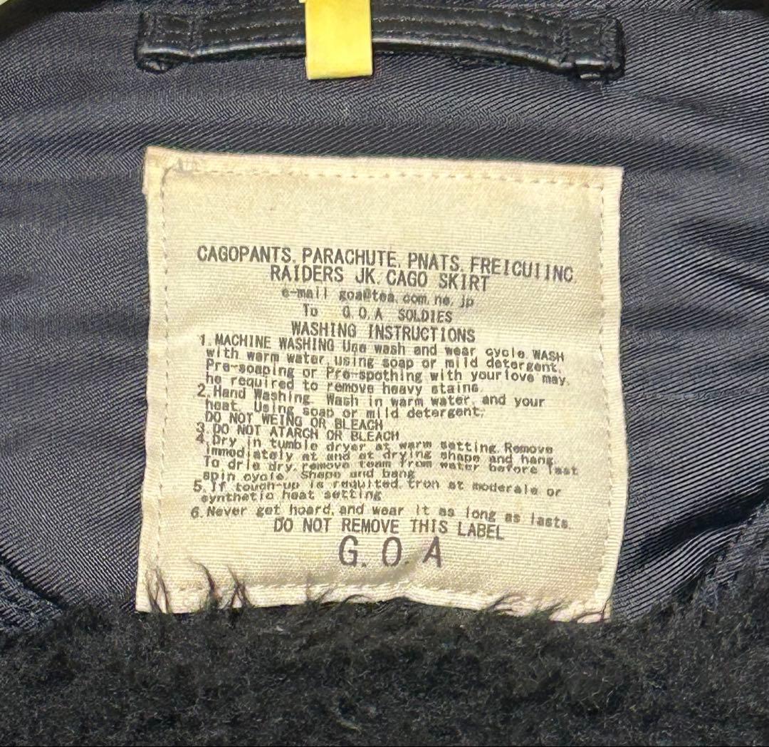 ゴア goa ブラック フード付き　コート　ジャケット