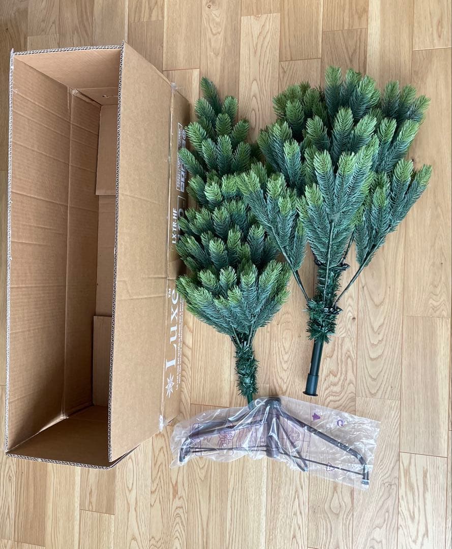120cmリュクスツリー　ハーフツリー　クリスマスツリー　Luxe