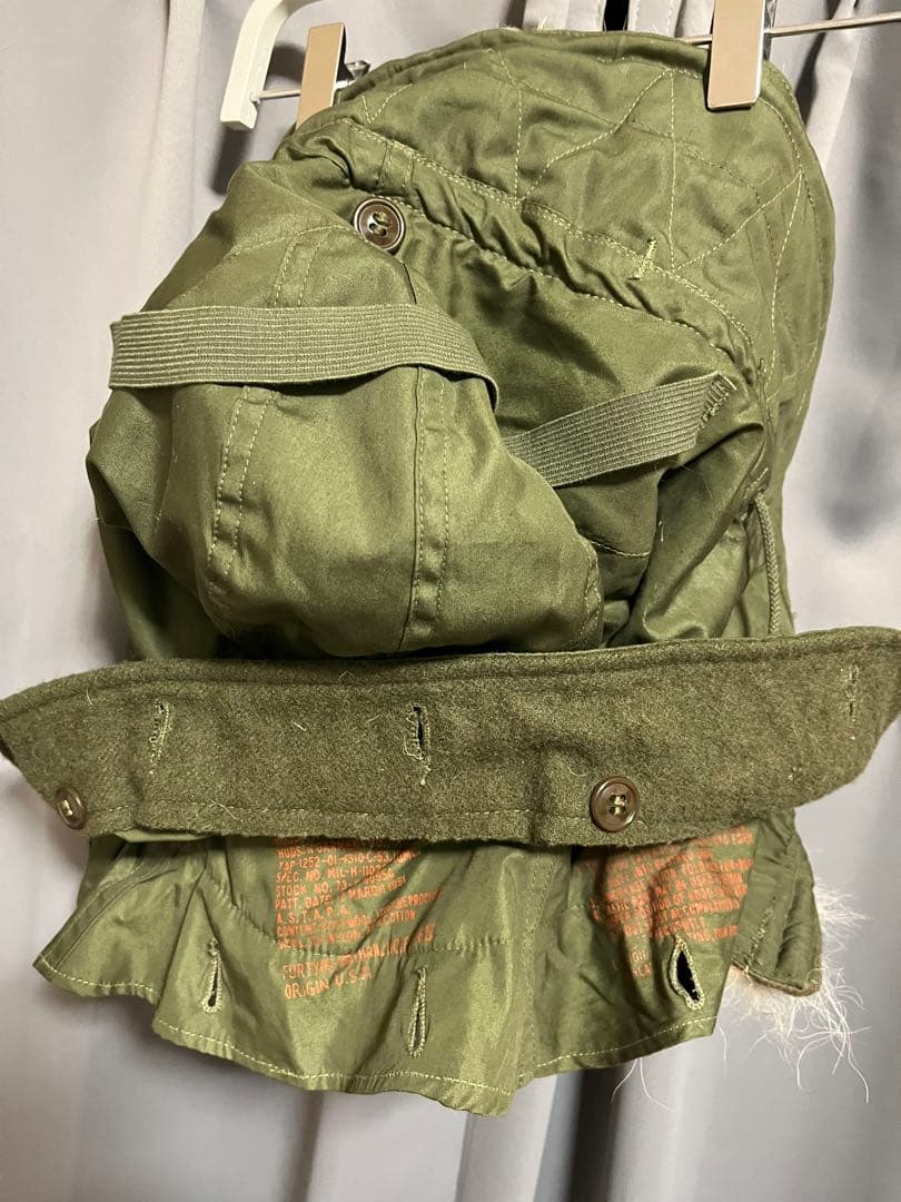 【超美品　デッド】米軍実物　M-51 リアル　コヨーテファー付フード　ワイヤー入