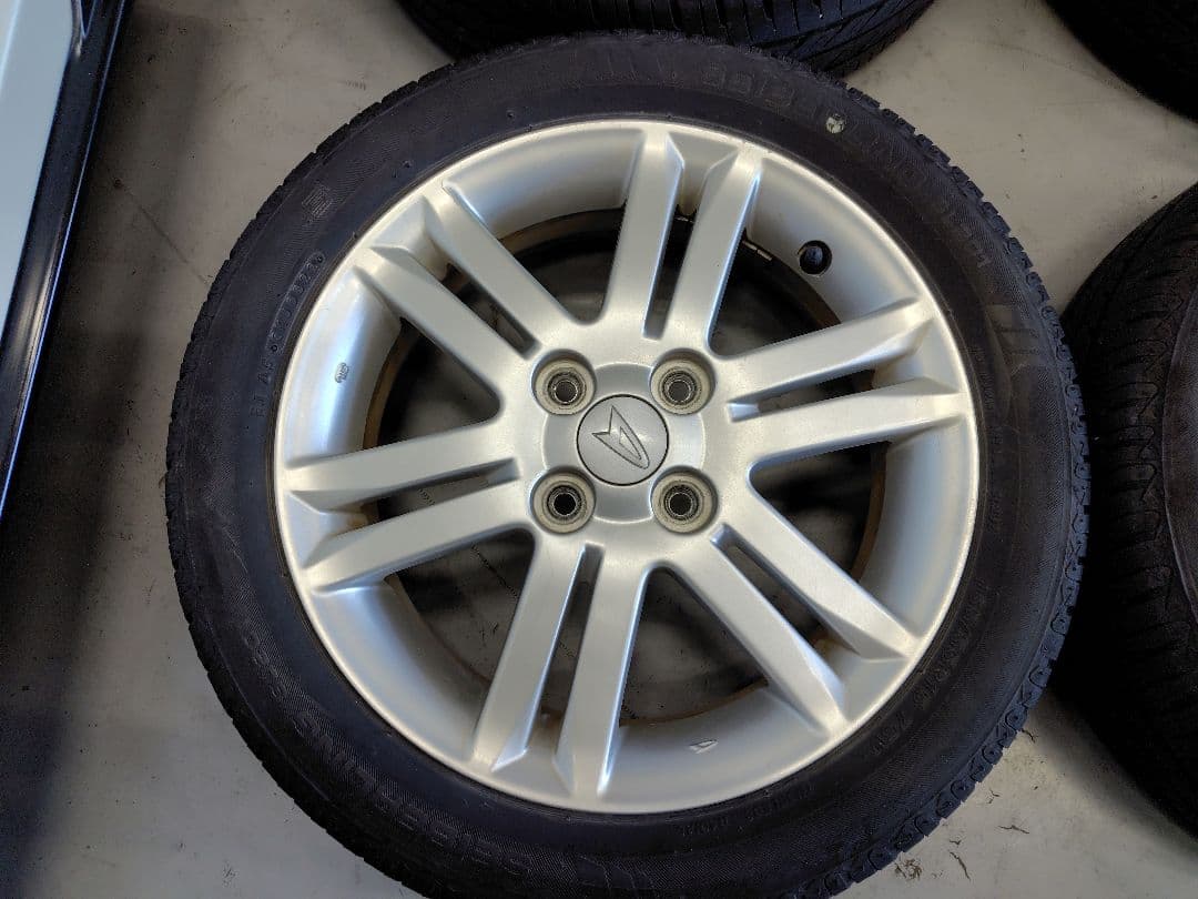 LA100Sムーブカスタム純正アルミタイヤ4本セット/12000円