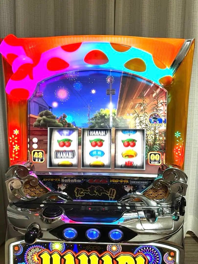 パチスロ実機　ハナビ　不要機付　送料無料