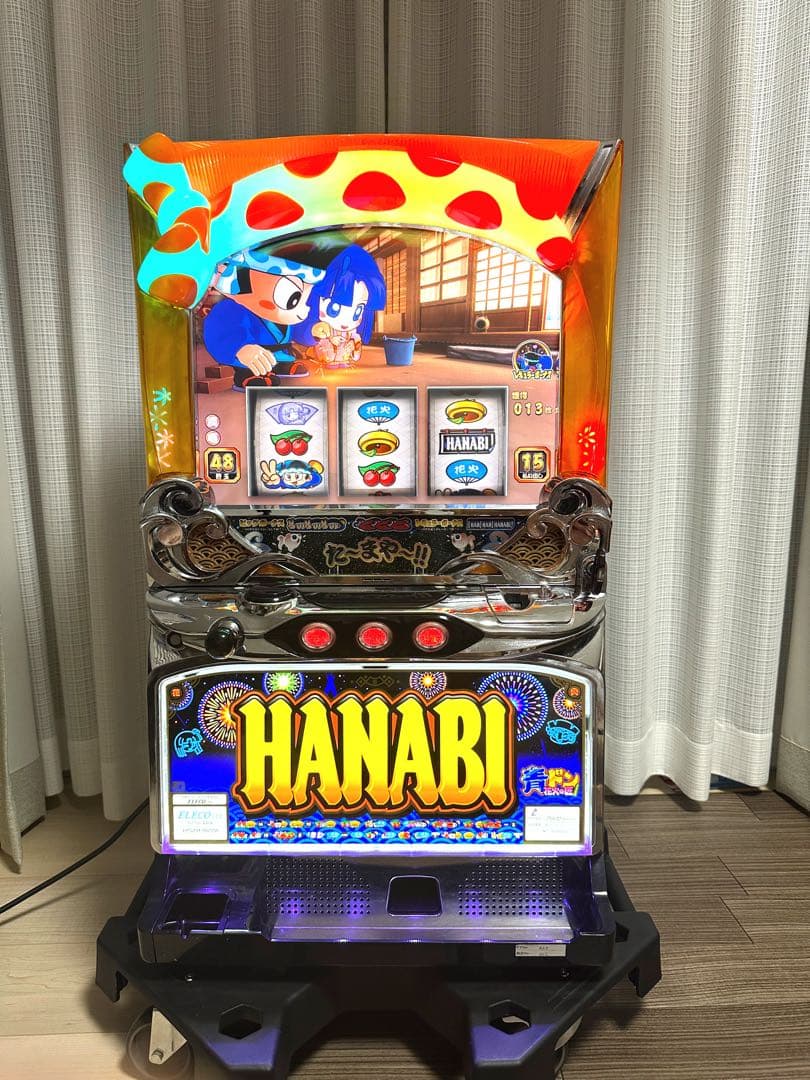 パチスロ実機　ハナビ　不要機付　送料無料