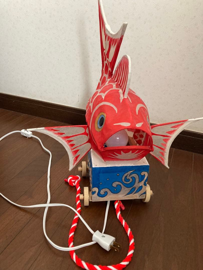 新潟県　巻の鯛車　郷土玩具