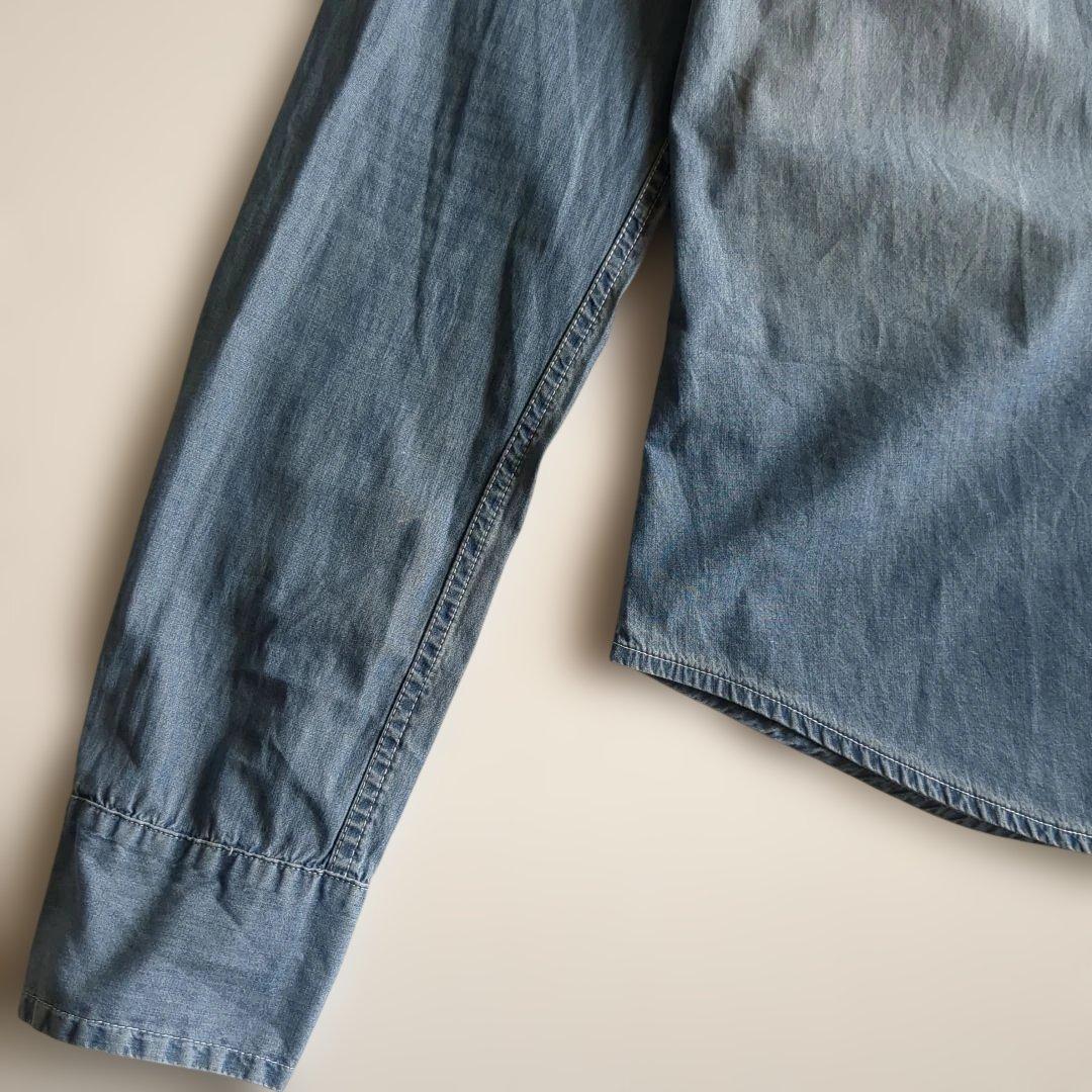 フランクアンドアイリーン ロンハーマン 長袖シャツ コットン ビンテージ加工