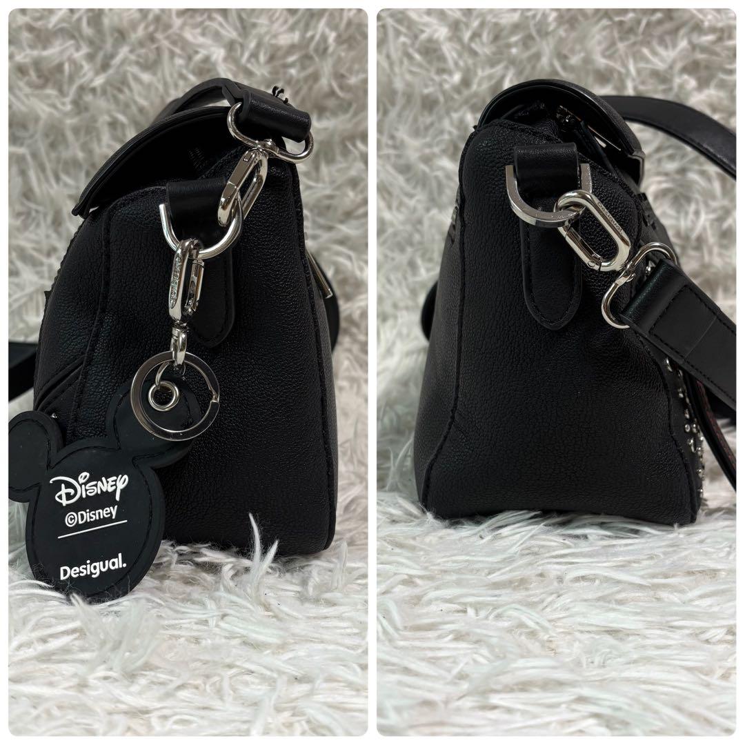 ✨未使用級/限定品✨デシグアル×ディズニー ショルダーバッグ ミッキー スタッズ