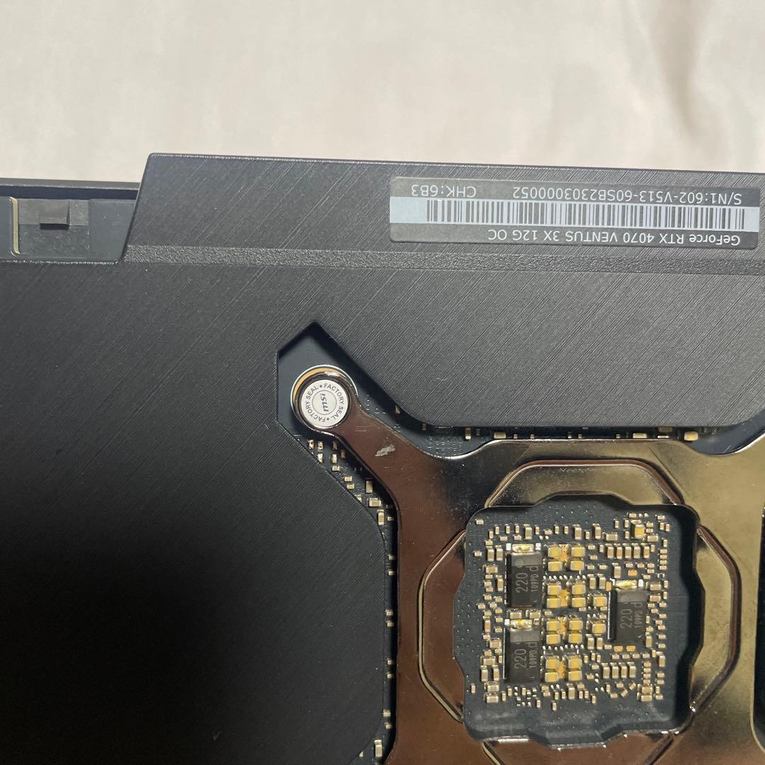 【ジャンク】GeForce RTX 4070 VENTUS 3X 12G OC