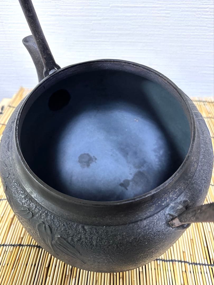 未使用、長期保管品 南部三厳堂 ５０型 巨大鉄瓶　南部鉄瓶　南部鉄器　鉄瓶