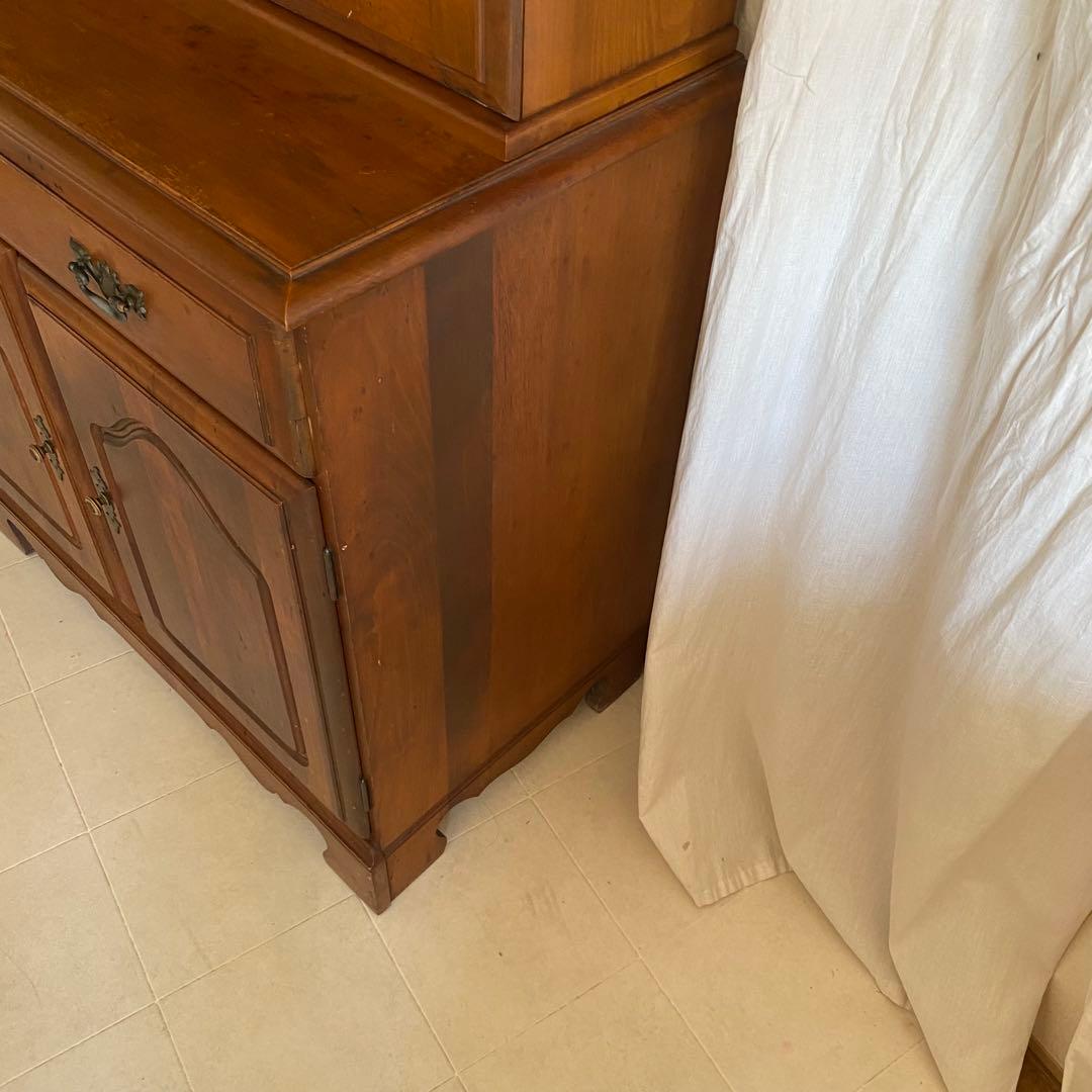 アンティーク　キャビネット　カップボード　シェルフ　食器棚　アメリカ製　北欧