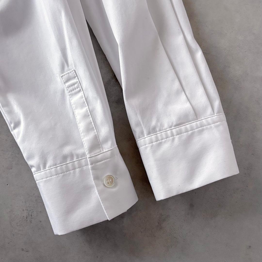 極美品　定価29,700円　セオリーリュクス　長袖　フリルブラウス　バンドカラー