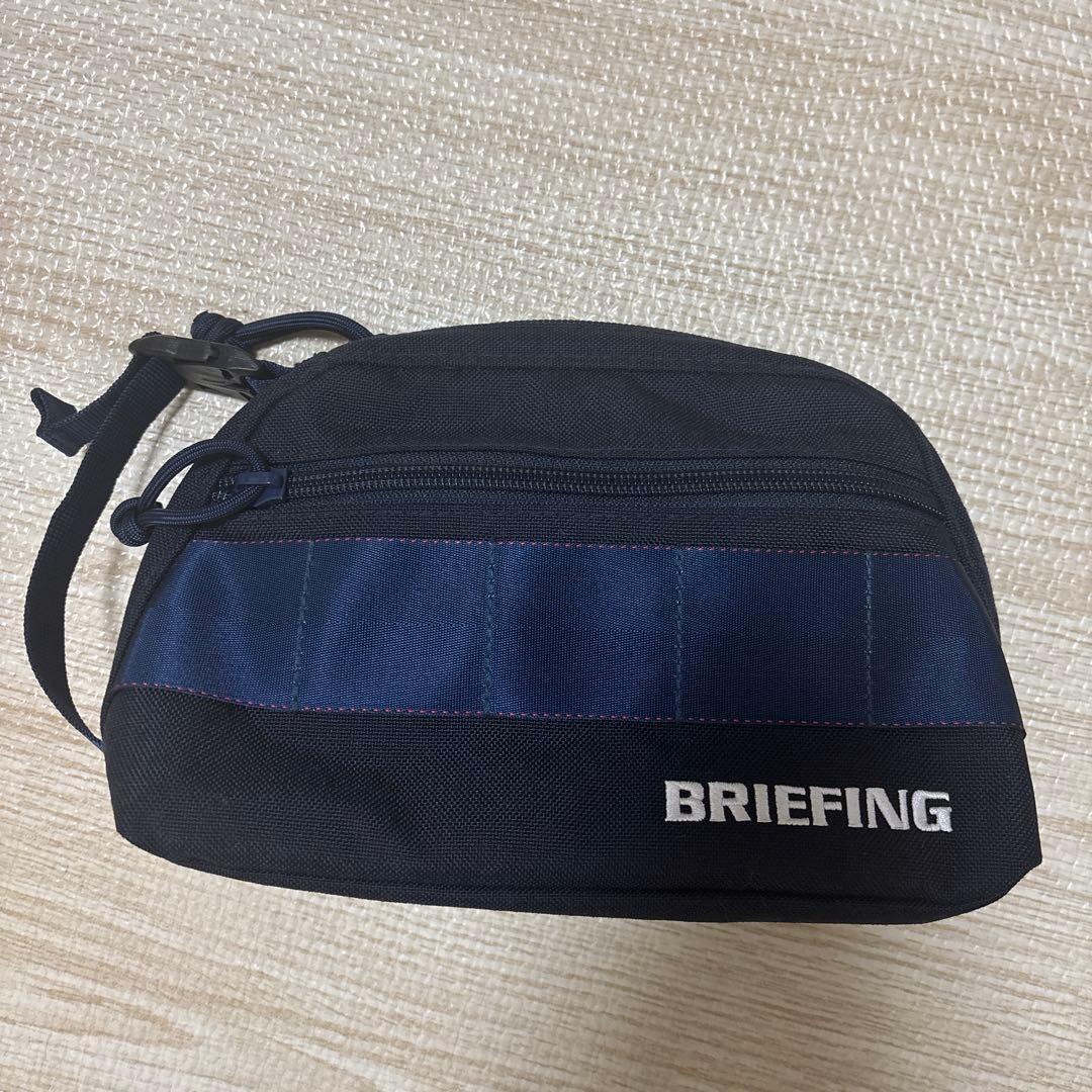 BRIEFING ネイビー ポーチ